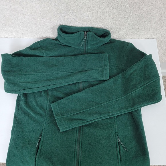 Columbia Michigan State Spartans Fleece Jacket Full Zip Green Womens Sz L - Picture 12 of 14
